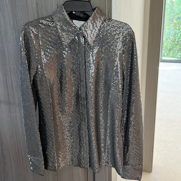 NWT $230 C/MEO COLLECTIVE Australia AFTER DARK button up SHIRT US M - Picture 2 of 16